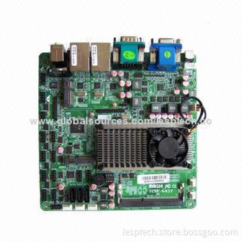 Industrial Mini-ITX Motherboard, Onboard 1037U CPU/2xGLAN/10xCOM/2 x VGA/HDMI/12V DC In